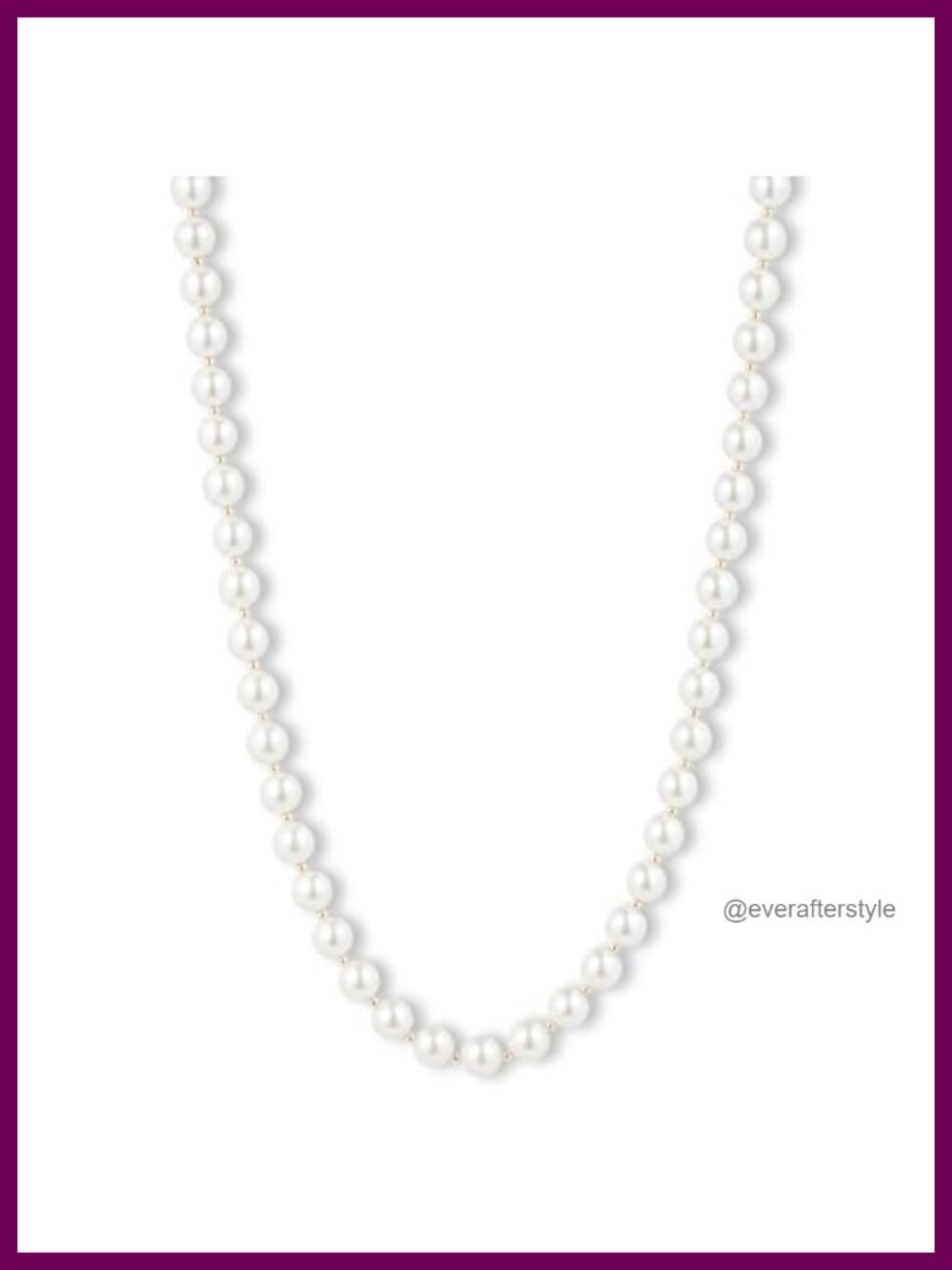 Anne Klein White Pearl Collar Necklace with 3 inch Extender, 16 inch Chain,